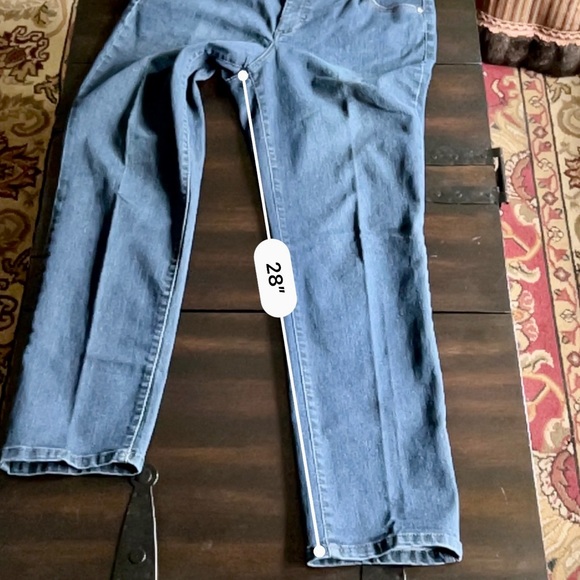 JM Collection Straight Leg Embellished Denim Jeans. - Picture 8 of 10